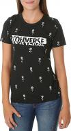 Футболка Converse Rose Print Crew Tee 10007042-001 р.L черный
