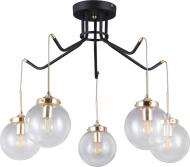 Люстра потолочная Victoria Lighting Miracle/PL5 5x5 Вт E14 черный/золото