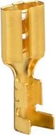 Наконечник АСКО-УКРЕМ без изоляции разрезные (мама) DJ621 – 6,3 (100 шт.) золотой A0060170016