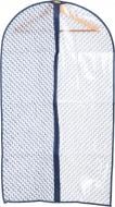 Чохол для одягу Плетіння Vivendi 105x60 см білий із синім