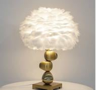 Настольная лампа декоративная Altalusse 1x40 Вт E27 золото INL-5050T-01 Gold & White