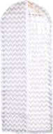 Чехол для хранения объемный Шеврон Vivendi 150x60 см белый с серым