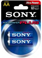 Батарейка Sony Stamina plus AA (пальчиковые) 2 шт. (LR 06 (AM3ST))