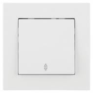 Выключатель проходной одноклавишный Nilson Moda без подсветки белый 21112007