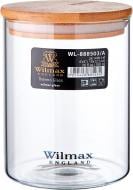 Банка для сыпучих с бамбуковой крышкой 760 мл Thermo WL-888503/A Wilmax