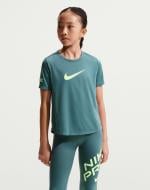 Футболка Nike G NP DF SS TOP HBR VNR IF1777-382 р.XL зеленый