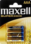 Батарейки Maxell Super Alkaline AAA (R03, 286) 4 шт. (790336.04)