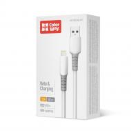 Дата-кабель ColorWay USB - Apple Lightning (liquid silicone) 3А 1 м white (CW-CBUL093-WT)