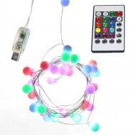 Декоративна гірлянда Джаз Лайт ILDBL32RGB-C-USB-RC вбудований світлодіод (LED) 32 ламп 3,7 м