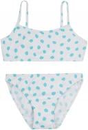 Купальник для девочек Bibo р.140-146 белый/голубой 6010.24