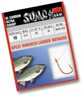 Крючок с поводком DAM Sumo Spezi Rotauge (плотва) (red) №12 10 шт.