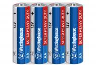 Батарейки Westinghouse Super Heavy Duty AA (R6, 316) 4 шт. (R6P-SP4)