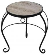 Подставка для цветов одинарная металл мозаика круг M JF241384-1-2 260x330 см серый