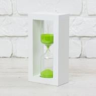 Часы песочные 15 мин песок салатовый Стеклоприбор