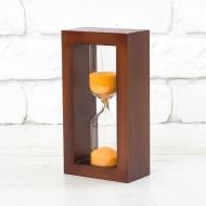 Часы песочные 5 мин, песок коричневый, вишня Стеклоприбор