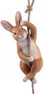 Фігурка декоративна Заєць на канатику 16х16х36 см