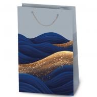 Пакет подарунковий LL-1 1326 блакитні хвилі Пакет подарунковий LL-1 1326 блакитні хвилі