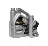 Моторна олива мінеральна V8 Leader SL/CD 15W-40 4 л (70602)