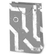 Пакет подарочный LL-1 1329 серая абстракция