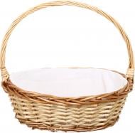 Корзинка плетеная с текстилем 40х30х14/36 см RL24-23T-2