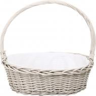 Корзинка плетеная с текстилем 46х36х16/42 см RL24-23T/1-1