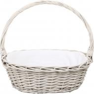 Корзинка плетеная с текстилем 40х30х14/36 см RL24-23T/1-2