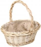 Корзинка плетеная с текстилем 32х26х14/32 см RL24-39T-3