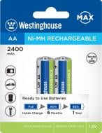 Аккумулятор Westinghouse Ni-Mh 2400mAh Max AA (R6, 316) 2 шт. (NH-AA2400ARBP2-Max)