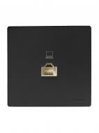 Розетка компьютерная Lezard LETO IP20 антрацит 752-4200-139