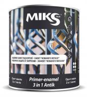 Ґрунт-емаль MIKS Color 3 в 1 Антік чорний напівглянець 0,75 л