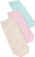 Комплект шкарпеток для дівчаток Мамин Дом Серця 4015 р.18 бірюзовий рожевий молочний