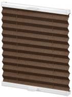 Штора-плиссе Rollotex ткань CREPE METALLIC 80х185 см Шоколадная