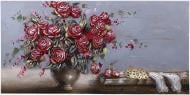 Картина ручной работы Red roses рельефный рисунок 60x120 см Sensio H1512B