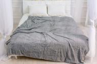 Плед №1007 Damask 180x200 см light gray MirSon