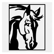 Панно декоративное Brushme Лошадь 25x45 см черный