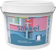 Краска акрилатная водоэмульсионная Eskaro SOKKEL мат белый 9,5 л 12,35 кг
