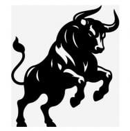 Панно декоративное Brushme Бык 30x30 см черный Панно декоративное Brushme Бык 30x30 см черный