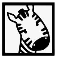 Панно декоративное Brushme Зебра 30x30 см черный Панно декоративное Brushme Зебра 30x30 см черный