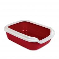 Туалет Природа для котів Comfort L 49х39х15, бордо