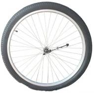 Колесо 27.5" FR DIS AL 36H 14G одностороний HLQ-09 silver ST Vbr SHUNFENG HB-03 ED с QR W200 (TF-AL-264)