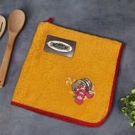 Набір рушників кухонних Розсипані яблука 4 шт. 50x50 см помаранчевий Zastelli