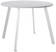 Стол обеденный Nowy Styl LENARD 900x900x750мм белый мрамор/белый