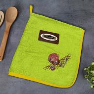 Набір рушників кухонних Банка варення 4 шт. 50x50 см оливковий Zastelli