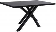 Стол обеденный Nowy Styl LUCKY 900x1390x743мм темно-серый/черный