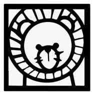 Панно декоративное Brushme Левеня 30x30 см черный