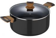 Кастрюля с крышкой Bergner Earth black, 28 см, 6 л (BG-32037-BK)