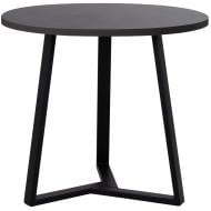 Стіл обідній Nowy Styl Calipso 800x800x743мм темно-сірий/чорний