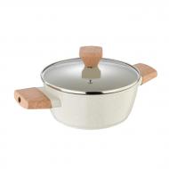 Каструля з кришкою Bergner Naturally, 20 см, 2,4 л (BG-34745-CR) Каструля з кришкою Bergner Naturally, 20 см, 2,4 л (BG-34745-CR)