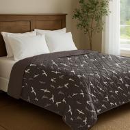 Покривало BIRDS on brown FRONT/brown 160x210 см Zastelli коричневий