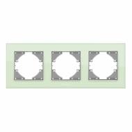 Рамка тримісна Videx Binera горизонтальна зелений VF-BNFRG3H-GR